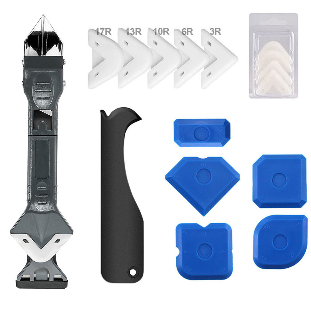 JH6128--5 IN 1 SILICONE CAULKING TOOL