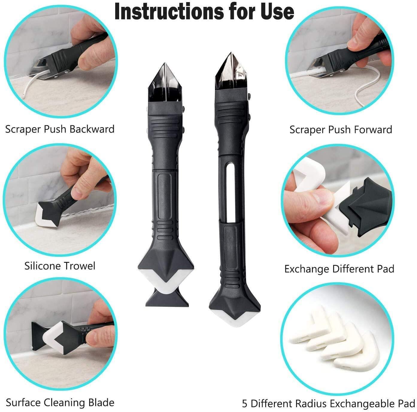 JH6010--3 in 1 SILICONE CAULKING KIT