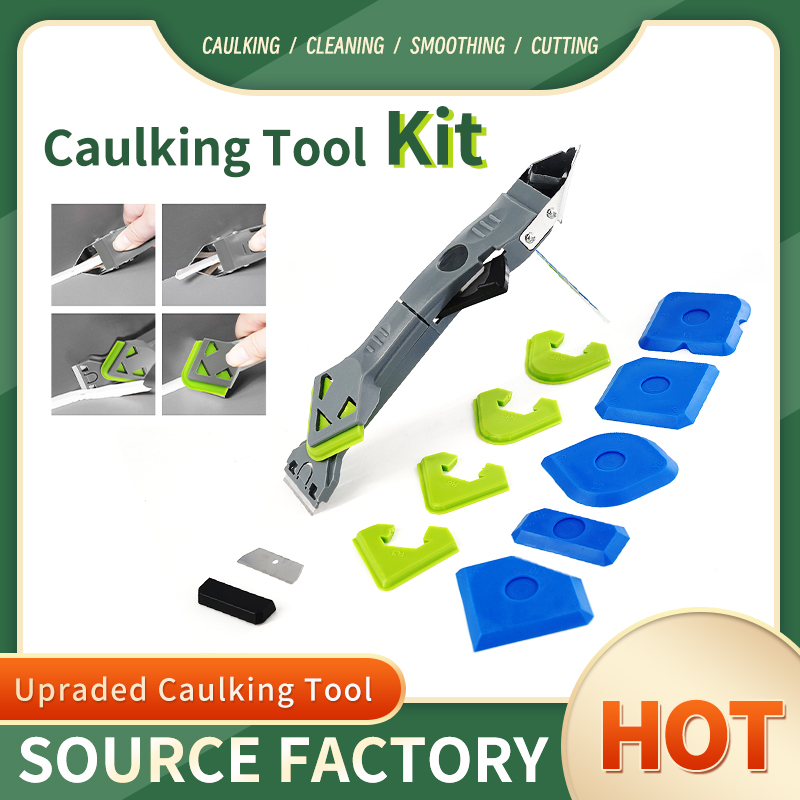 JH6206--7 IN 1 SILICONE CAULKING TOOL KIT